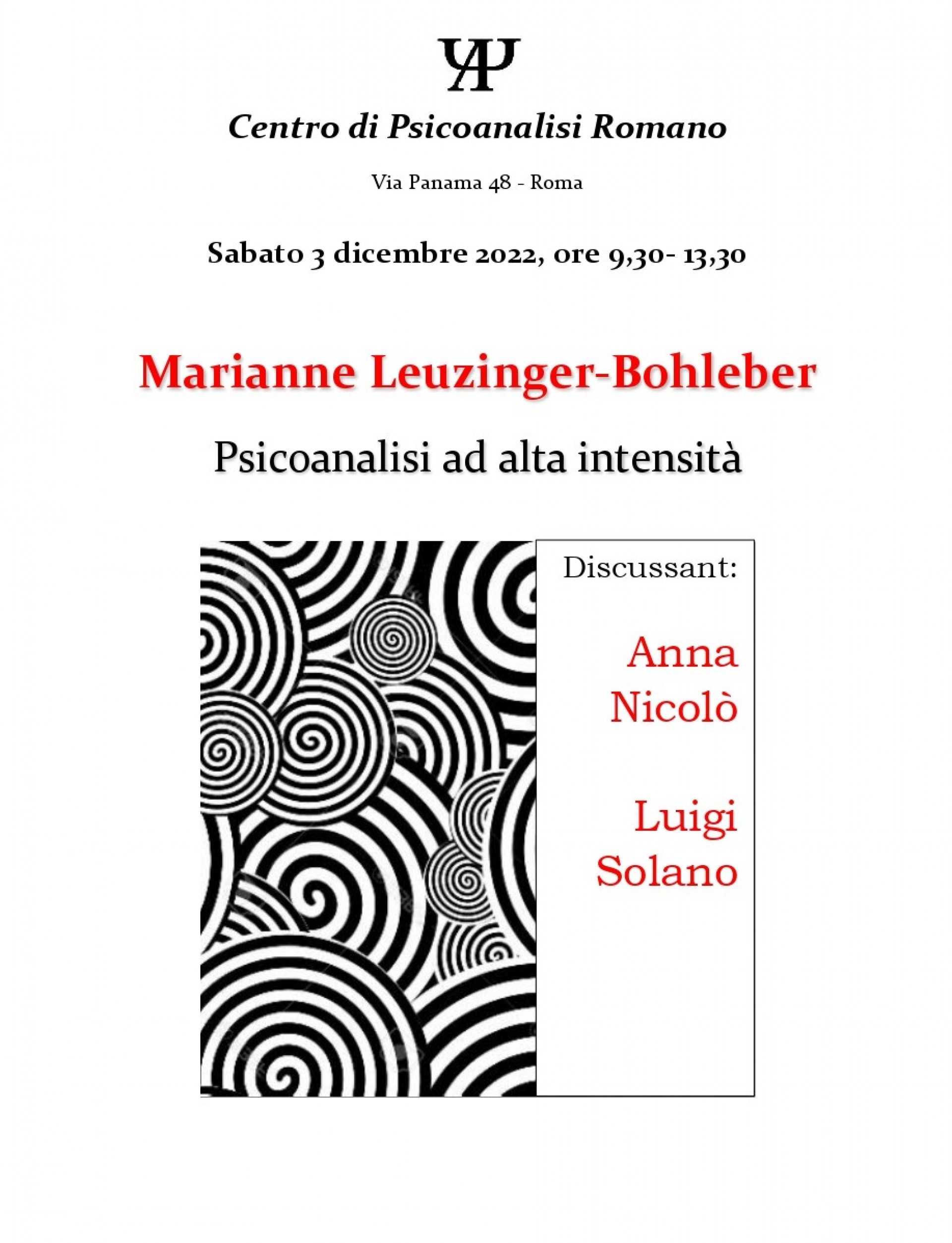 “Marianne Leuzinger-Bohleber. Psicoanalisi ad alta intensità”.